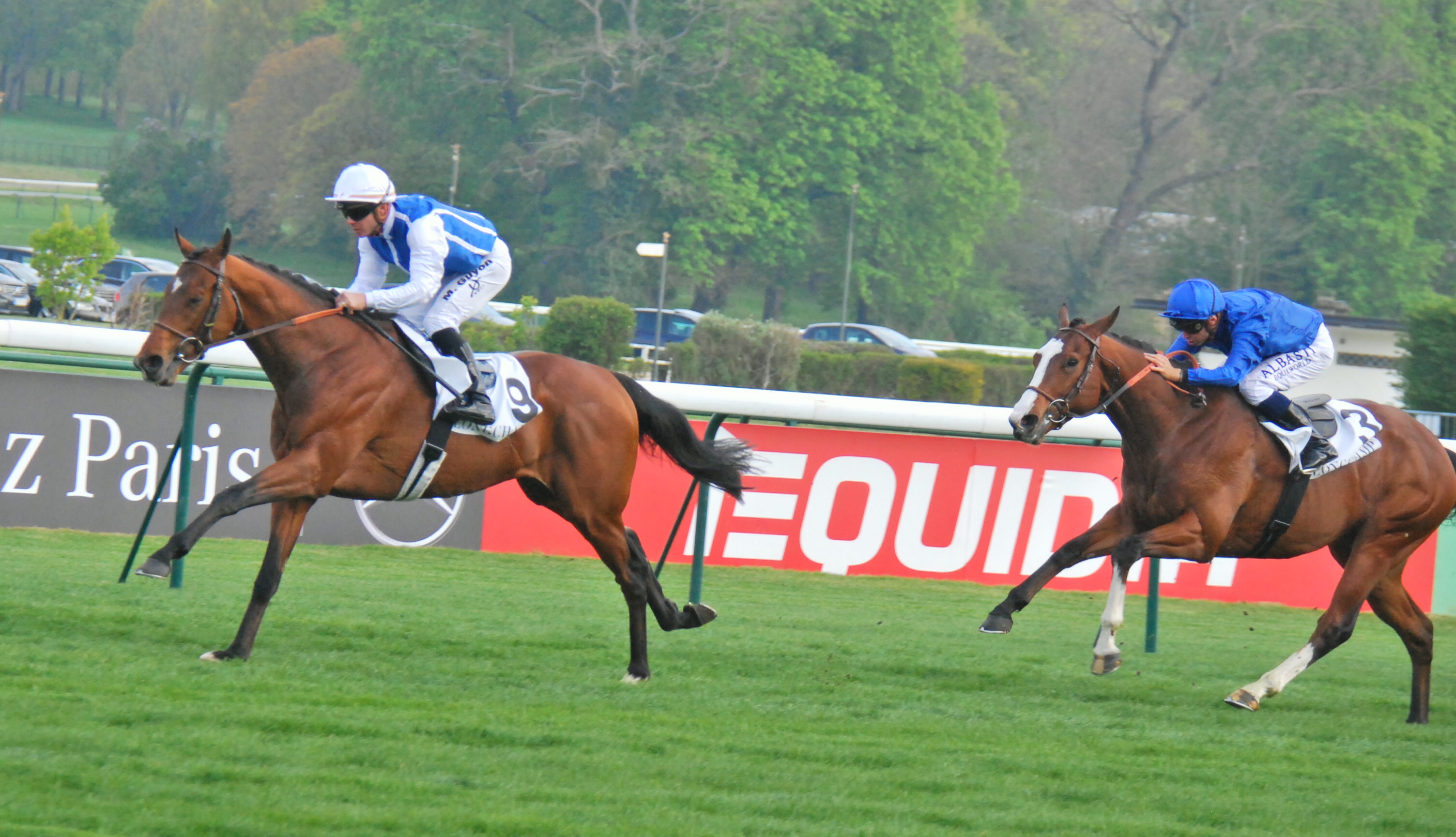 Contender: Slalom (Maxime Guyon) winning the G3 Prix Noailles at ParisLongchamp last month. Photo: John Gilmore