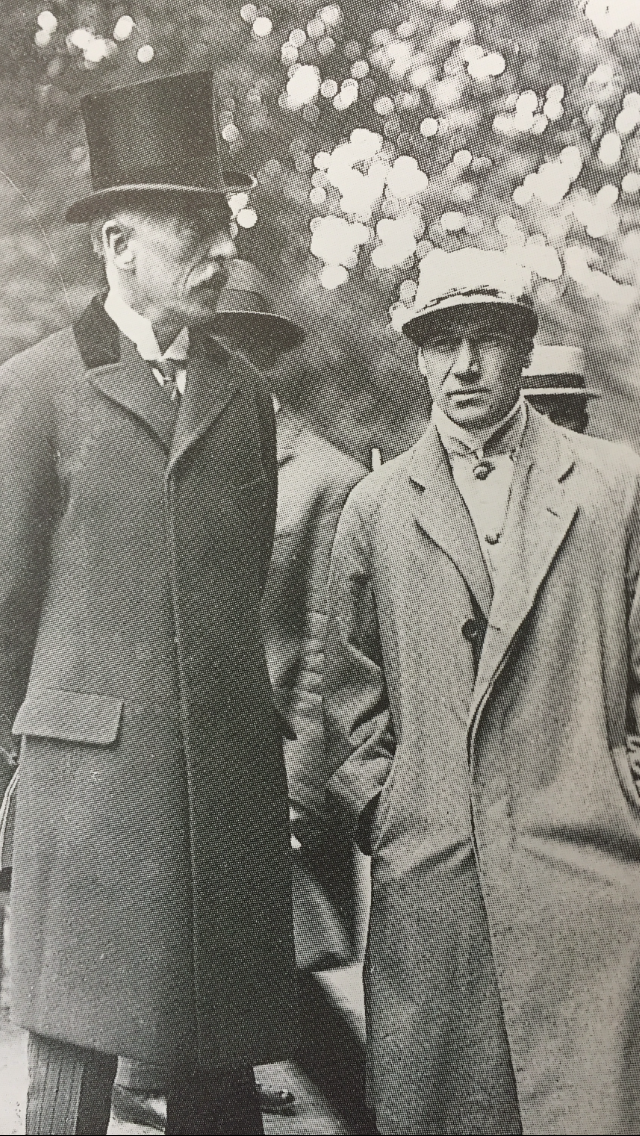 Edouard Rothschild, pictured with American jockey Matthew McGee