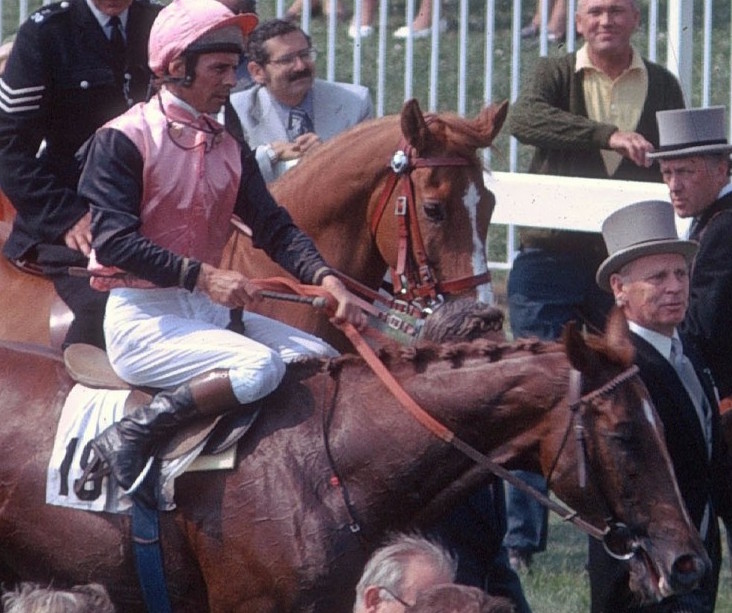 Guiding light: the late Brian Taylor, pictured after winning the 1974 Epsom Derby on Snow Knight, became a mentor to Frankie Lor. “I had tried to copy him as a jockey, but it had not been easy to do that, he was so good,” says Lor. Photo: Gerry Cranham