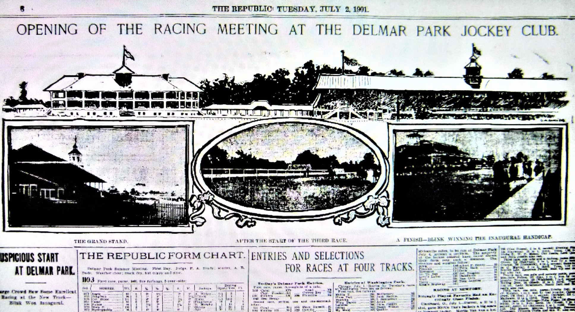 How the St Louis Republic covered the 1901 opening of Delmar Park