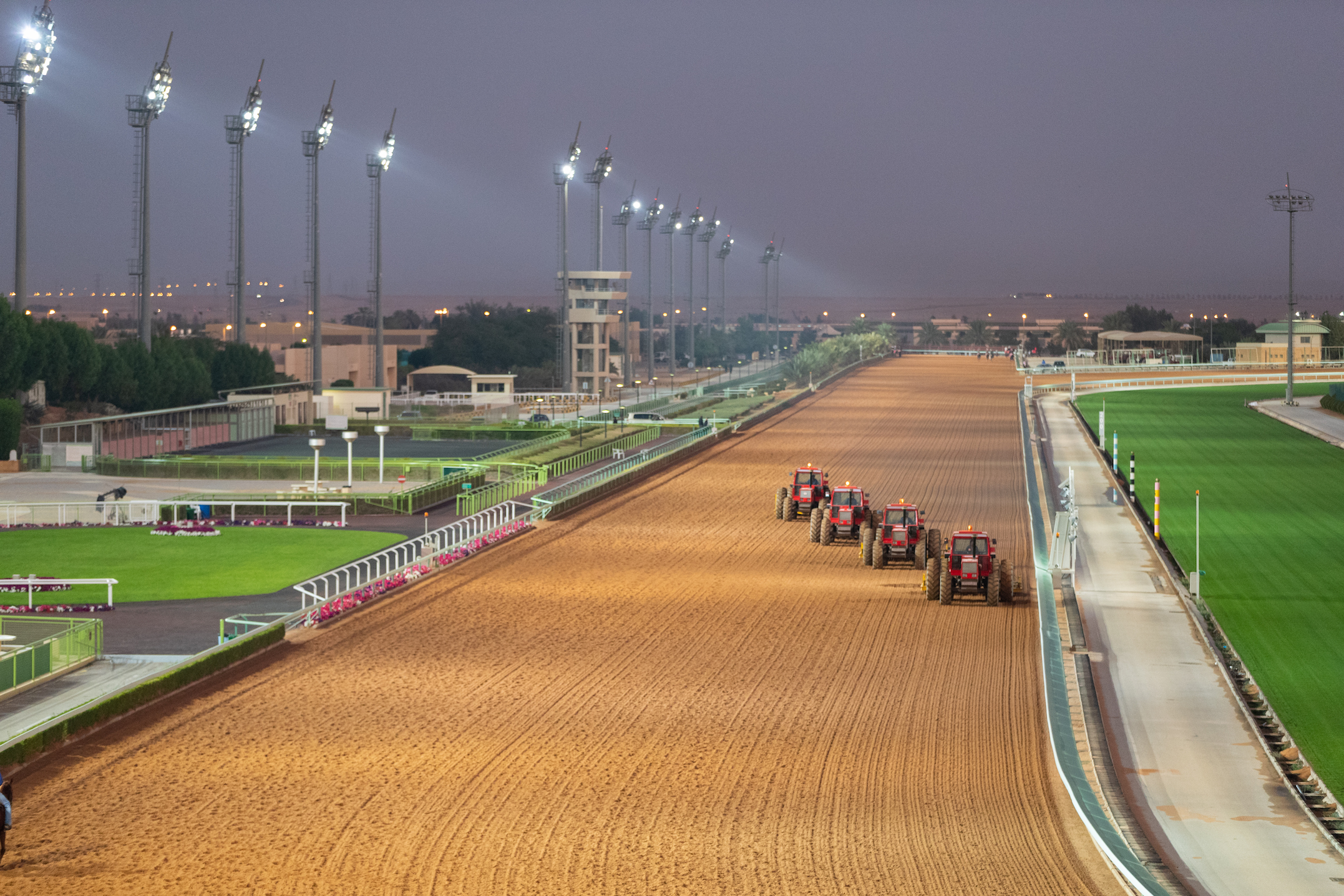 Impressive progress is being made on all aspects of the King Abdulaziz Racetrack in preparation for the big event at the end of February