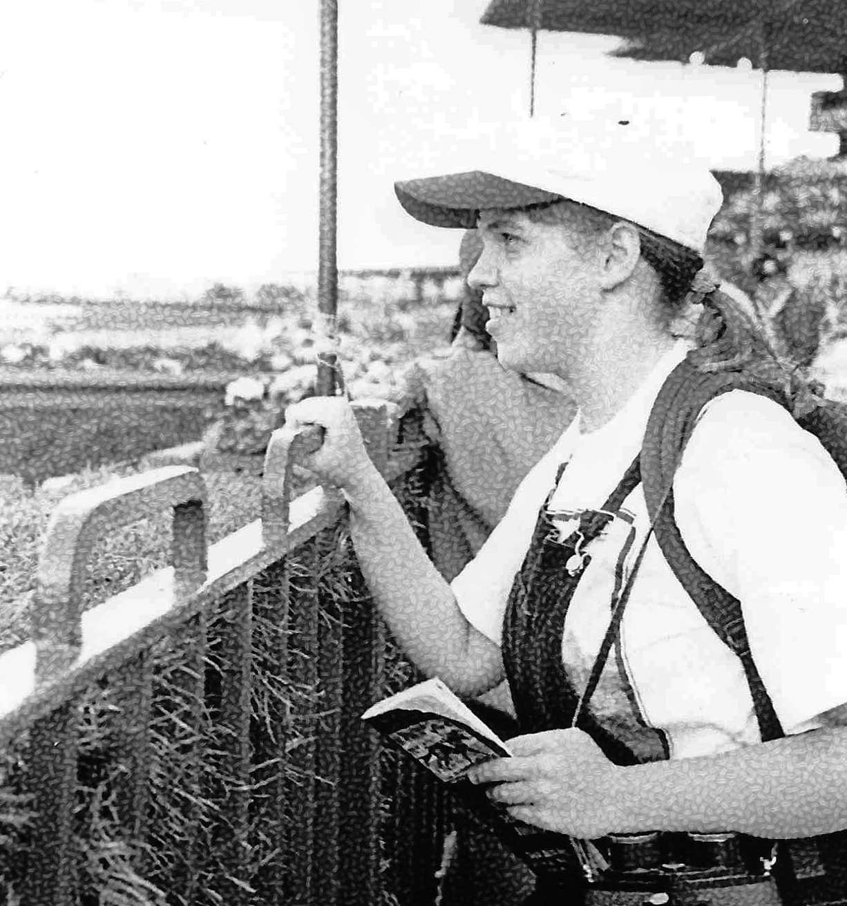 Start of an affair: the young Emily Shields at Santa Anita for her first Big Cap in 1998