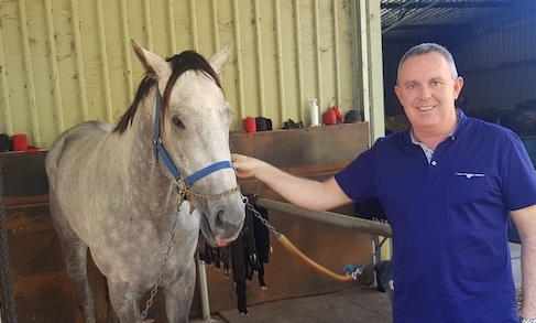 John Tierney and Fabergino: the pandemic meant he had to stay at home in England for her G3 triumph on May 2. Photo: John Tierney