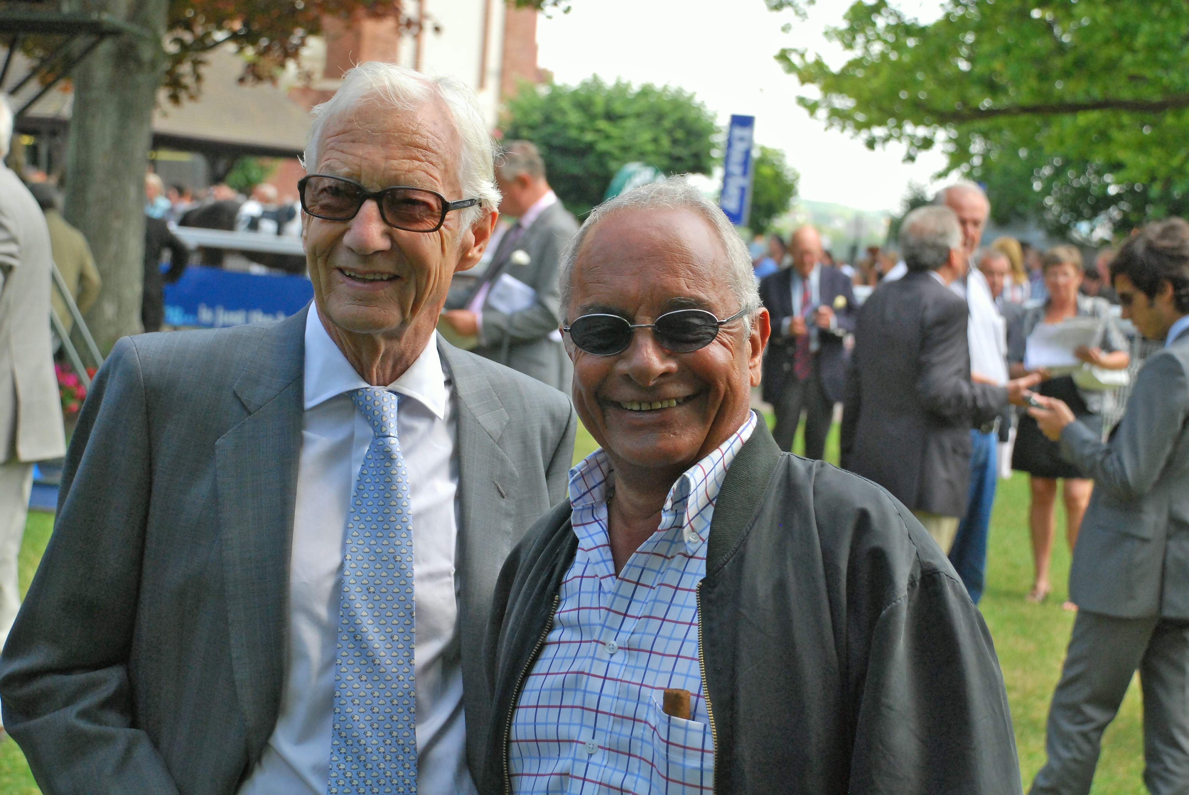 Two of the greats: Yves Saint-Martin (right) pictured with Lester Piggott. “Yves is the best I have worked with and seen,” says Royer-Dupré. Photo: John Gilmore