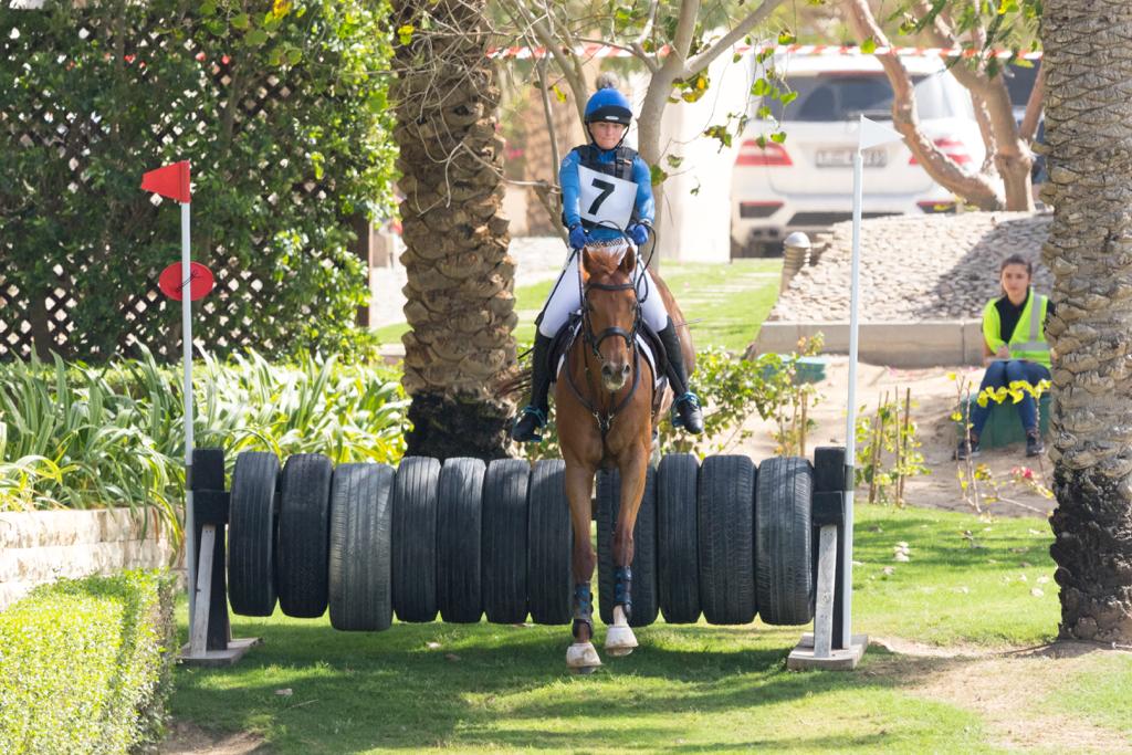 Thanks to the efforts of Debbie Armaly, seven-time winner Kilt Rock, who retired from racing in 2017, now lives a life of luxury with new owner Cassy Dickson and competes in local eventing and dressage competitions. Photo courtesy of Cassy Dickson