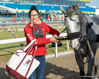Janeen Lalsingh: “I think I talk to [the horses] more than I talk to people on some days. I feel very lucky to have them in my life.” Photo: Woodbine Entertainment