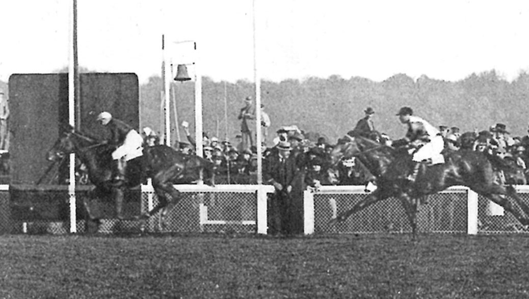 Arc winner: George Stern wins the second running of the race on Ksar in 1921. Photo: Andreas Putsch, Haras de Saint Pair