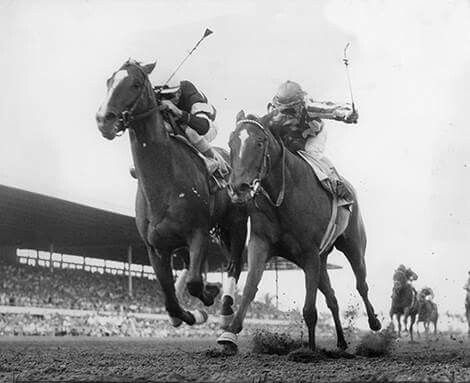 Cicada and Bill Shoemaker’s memorable battle with Ridan and Manny Ycaza (left) in the Florida Derby - she went down by a nose - was perhaps her finest hour of 1962