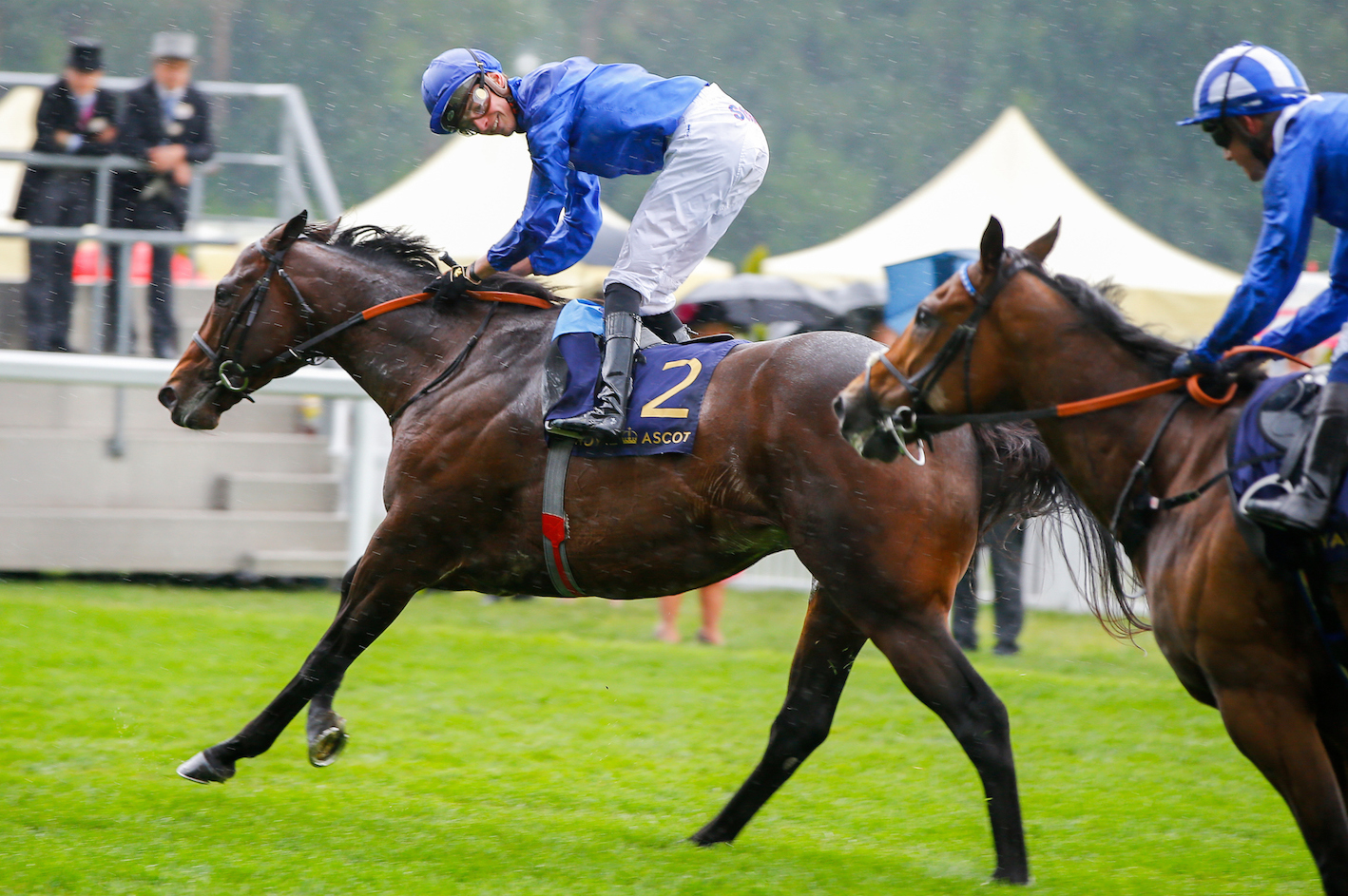 James Doyle winning the 2019 G1 King’s Stand Stakes at Royal Ascot for Godolphin on Blue Point: He has the versatility to win on the lead, from off a stalking pace, or from dead last, says his sister. Photo: Mark Cranham/focusonracing.com