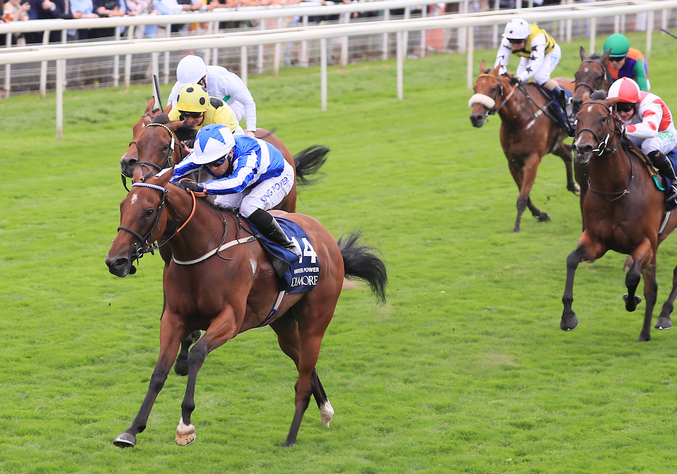 Winter Power (Silvestre De Sousa) winning the G1 Nunthorpe Stakes at York last month for King Power Racing. The filly cost just €90,000 at the 2019 Goffs Orby Sale. Photo: Mark Cranham/focusonracing.com