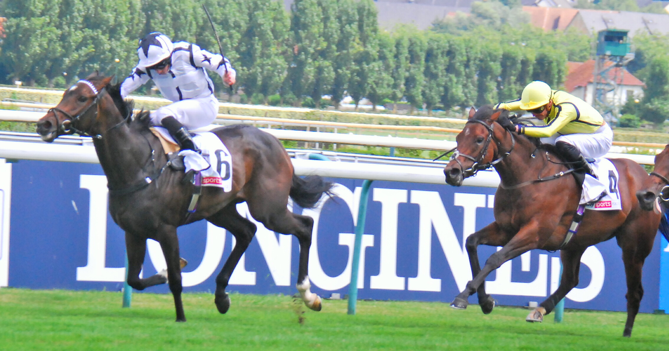 Bargain buy: Group 3 success at Deauville in August for the 2-year-old filly Oscula under Ryan Moore for trainer George Boughey. Photo: John Gilmore