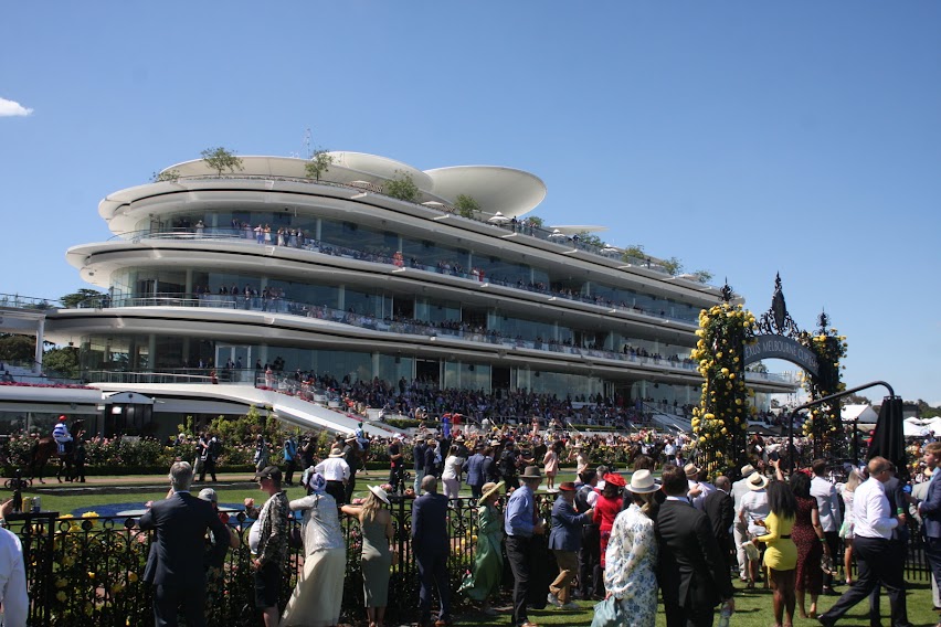 Many racecourses would be packed with a crowd of 10,000, but not Flemington on Cup Day. Photo: Kristen Manning