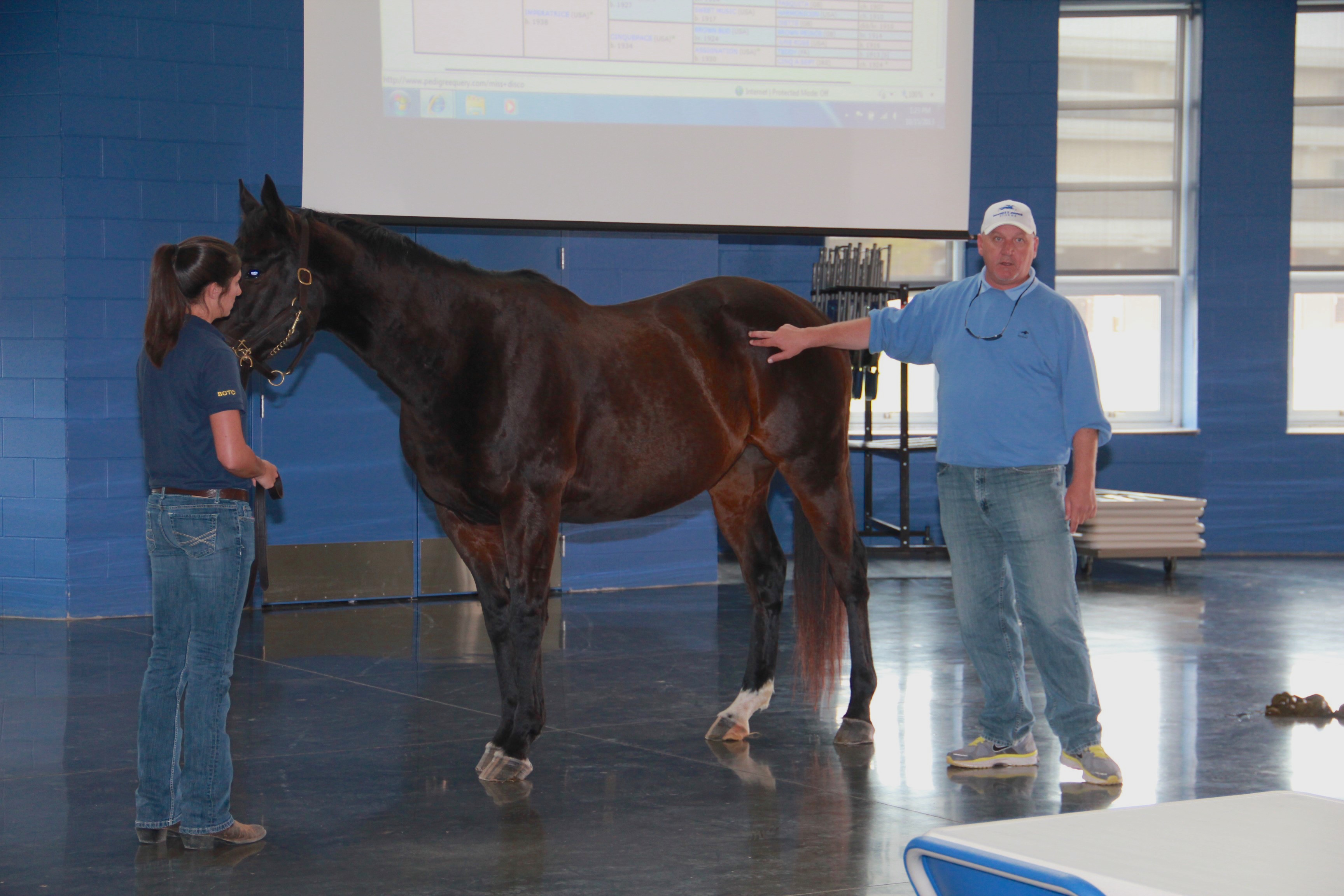 Guest Lecturer: Words of wisdom from top Kentucky trainer Ken McPeek. Photo: BCTC Equine