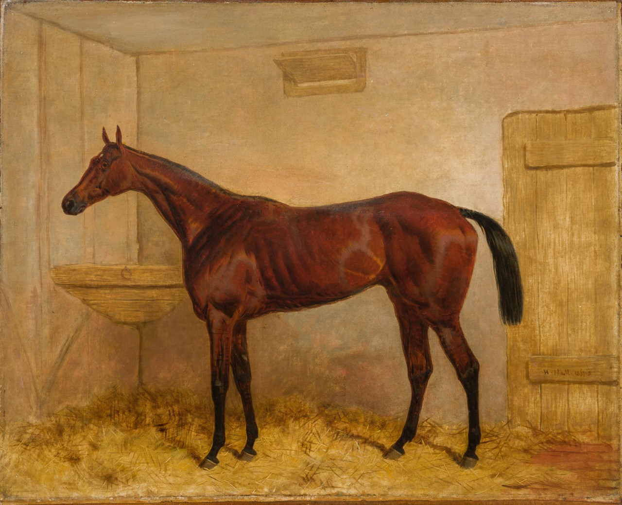 Coming under the hammer: Harry Hall’s 1867 oil-on-canvas painting of famed French champion Gladiateur
