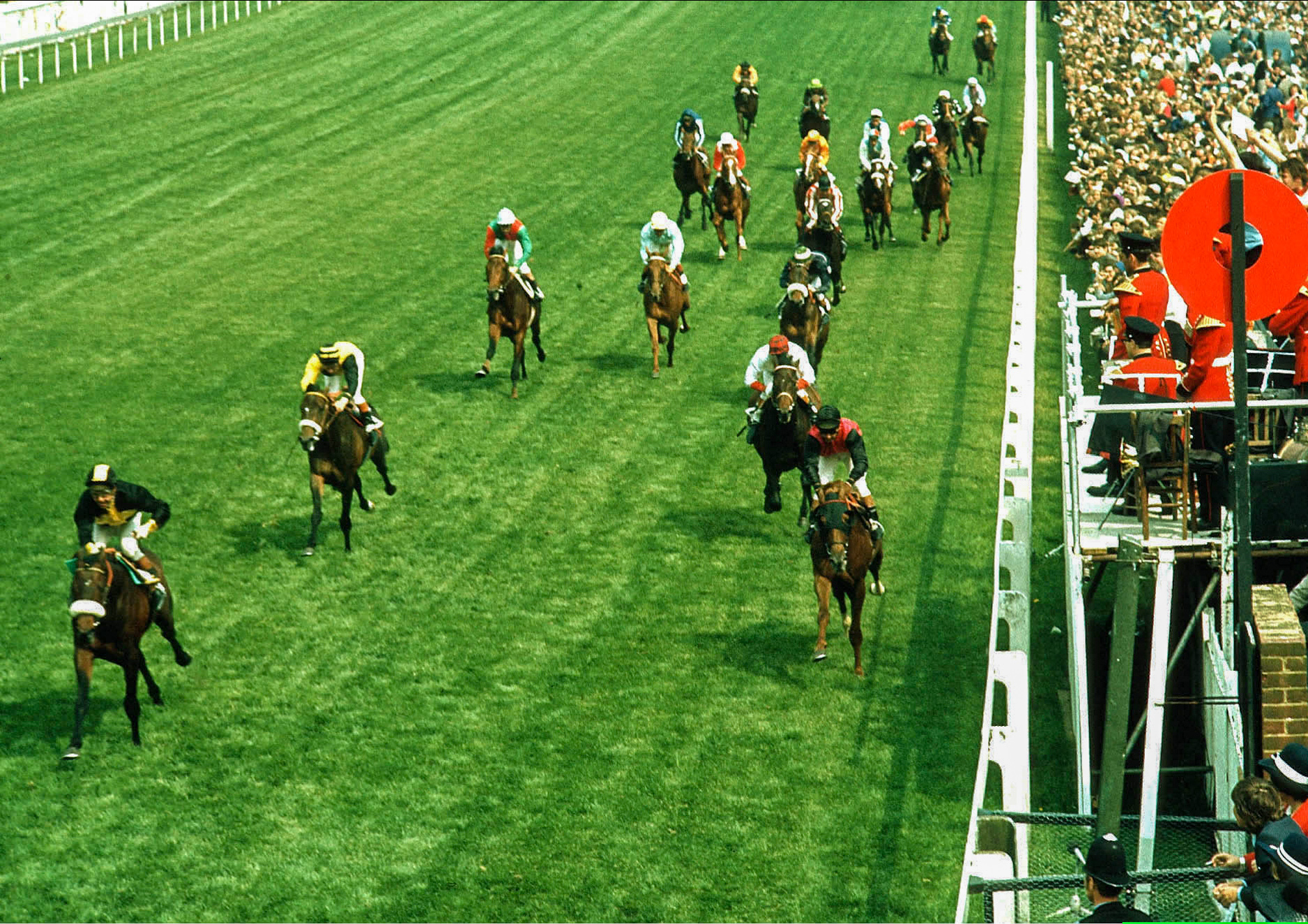 Derby triumph: Mill Reef storms home to score at Epsom – the King George and Arc were to follow in a famous European treble in 1971. Photo: Gerry Cranham / ©markcranham-focusonracing.com