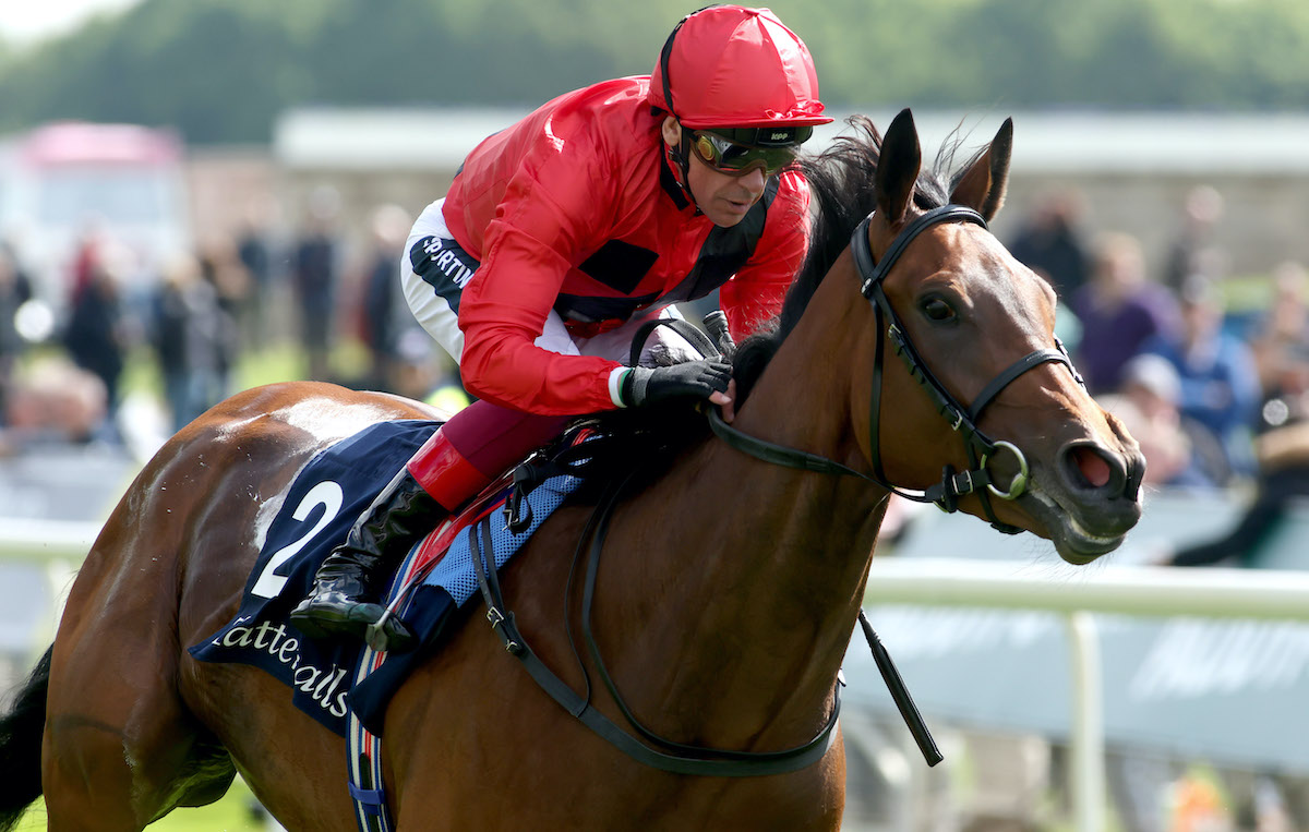 Emily Upjohn and Frankie Dettori: ‘I have never seen such a beautiful, strapping horse,’ says Jonathan Shack. Photo: Dan Abraham / focusonracing.com