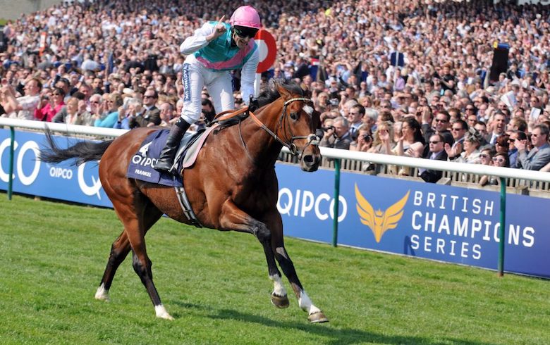 Classic spectacular: Frankel produced a sensational display to win the 2,000 Guineas under Tom Queally in April 2011. Photo: British Champions Series