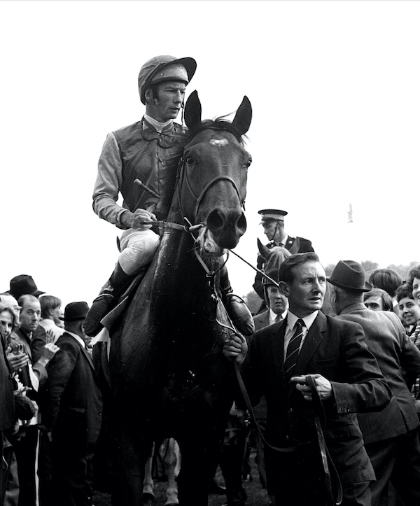 Lester Piggott and Nijinsky, Britain’s most recent Triple Crown winner in 1970. Photo: focusonracing.com