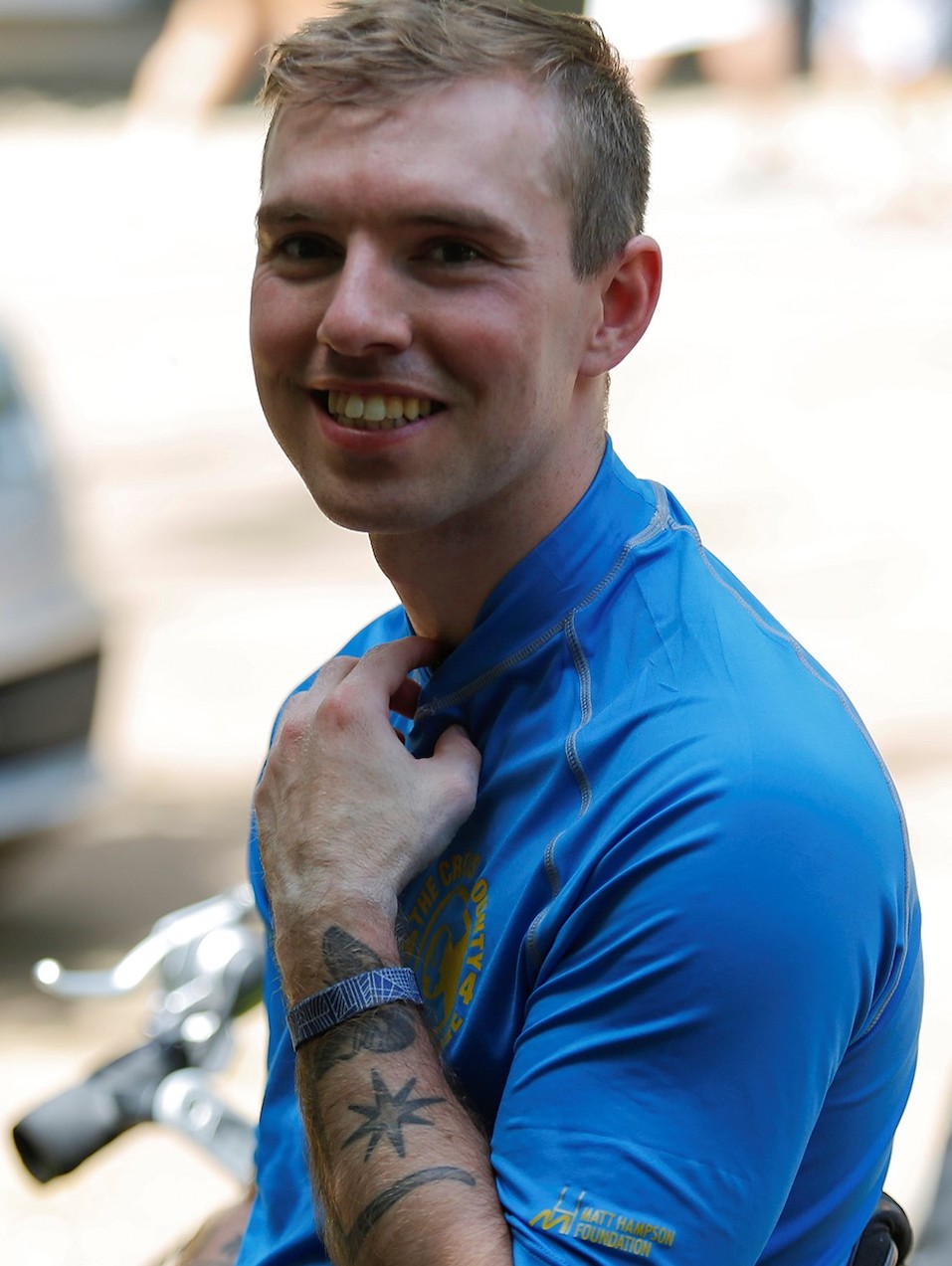 Jacob Pritchard Webb: raised thousands with hand cycle challenge. Photo: Jockey Club