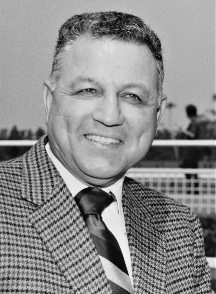 Tizna’s trainer Henry Moreno. Photo courtesy of Hollywood Park provided by Edward Kip Hannan & Roberta Weiser