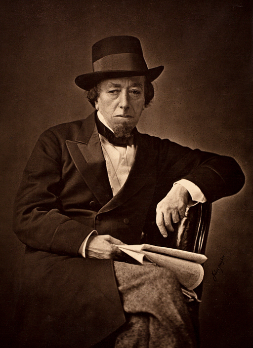 Benjamin Disraeli: 1878 portrait by Cornelius Jabez Hughes.  Public domain