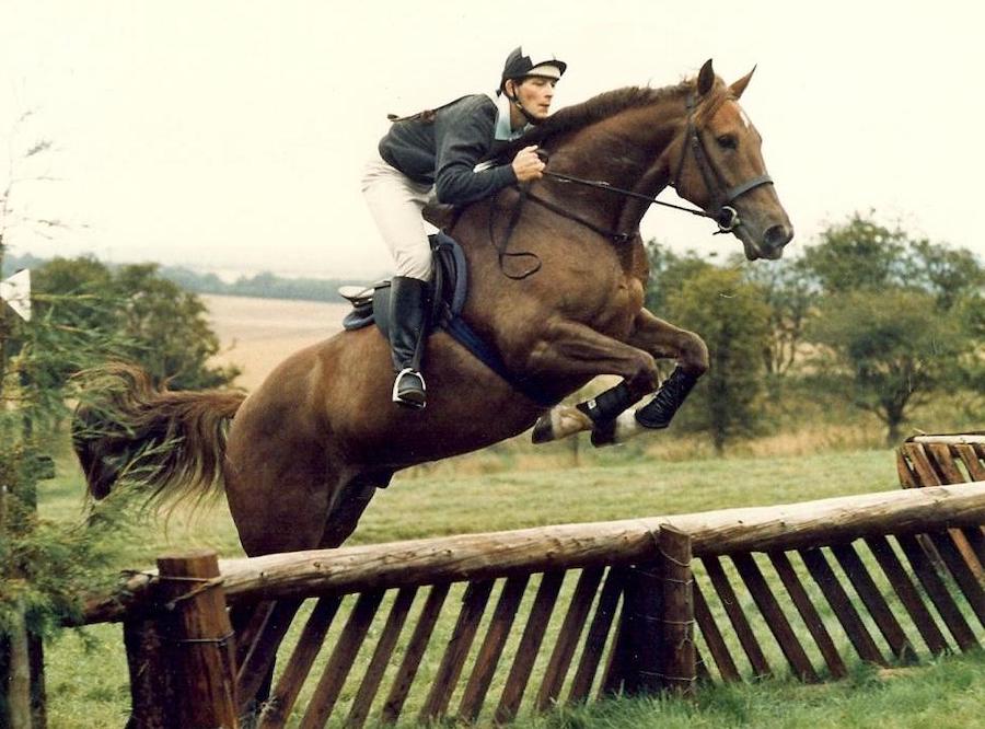 Enjoying life at Kingsclere: Erwan Charpy in team-chase action. Photo courtesy of Erwan Charpy