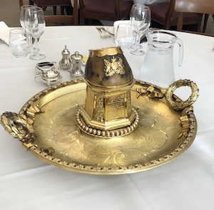 Eclipse’s hoof, a fairly unusual table decoration. Photo: Clark Spencer