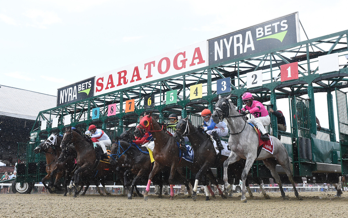 Saratoga Race Course: record-breaking summer meet – but grumbles from certain astute bettors. Photo: NYRA / Adam Coglianese