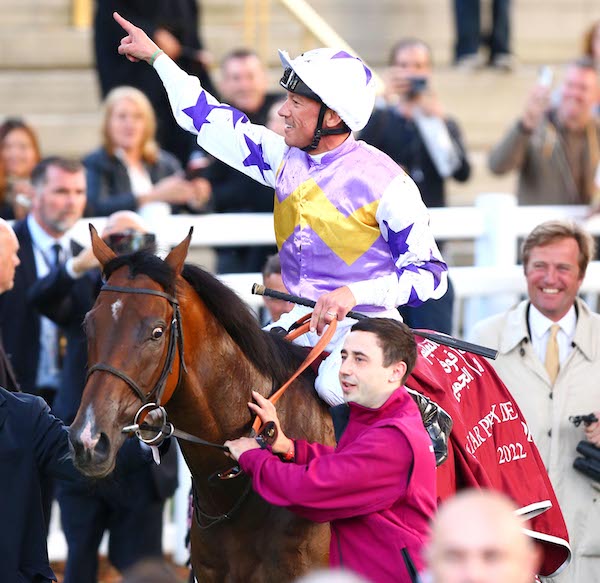 Kinross: Prix de la Foret winner is set to be ridden again by Frankie Dettori in Breeders’ Cup Mile. Photo: focusonracing.com