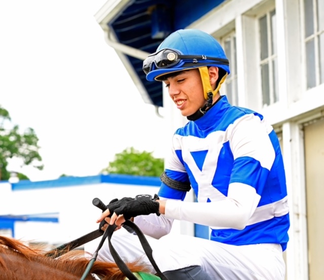 Good hands: Bryson Butterfly was brought up among horses on the Colville Indian reservation in Washington State. Photo: Maryland Jockey Club / Jim McCue