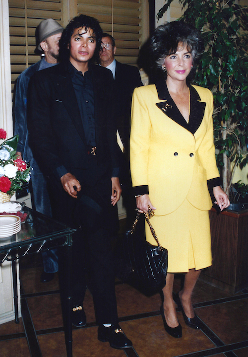 Hollywood walk of fame: Michael Jackson and Elizabeth Taylor visit to Hollywood Park in 1986. Photo: Courtesy of Hollywood Park, provided by Edward Kip Hannan & Roberta Weiser