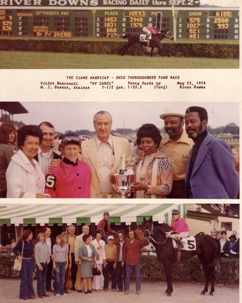 River Downs memories: Perry Ouzts has been winning races in Ohio since the early 1970s. Courtesy of Perry Ouzts