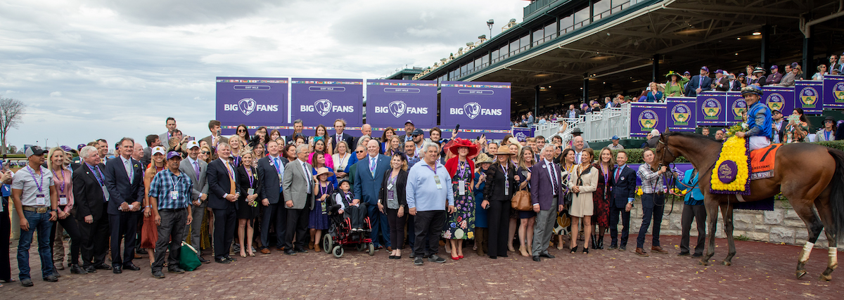 ‘Everyone here is our family’: the Dorman family with connections of Cody’s Wish after the Breeders’ Cup Dirt Mile. Photo: Bill Denver/Eclipse Sportswire/Breeders’ Cup