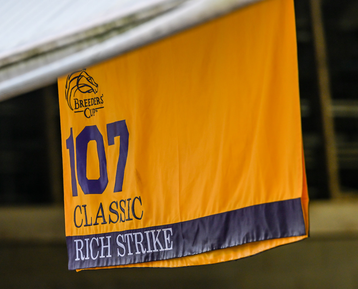 Classic cloth: Rich Strike was fourth at the Breeders’ Cup. Photo: Carlos Calo / Eclipse Sportswire / Breeders’ Cup
