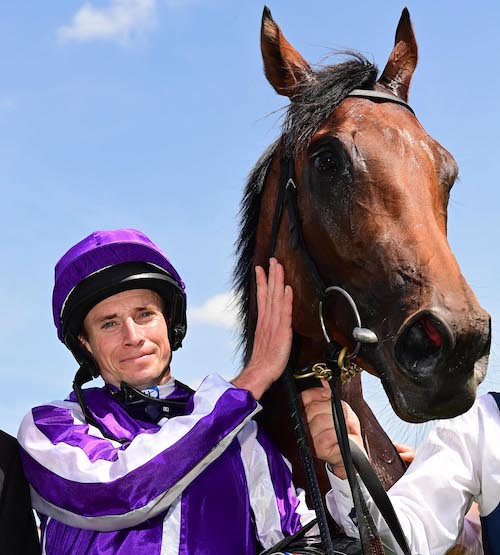 Just champion: Little Big Bear and Ryan Moore. Photo: Pat Healy / focusonracing.com