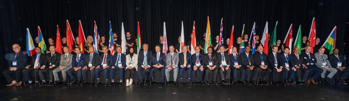 Opening ceremony: more than 700 delegates from 35 countries are attending the 39th Asian Racing Conference in Melbourne. Photo courtesy of Racing Photos
