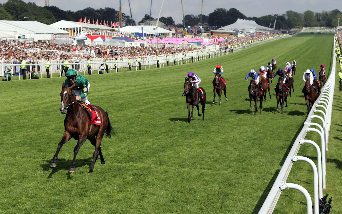 Ultimate test: Frankie Dettori wins his first Derby at Epsom on Authorized in 2007. Photo: Dan Abraham / focusonracing.com