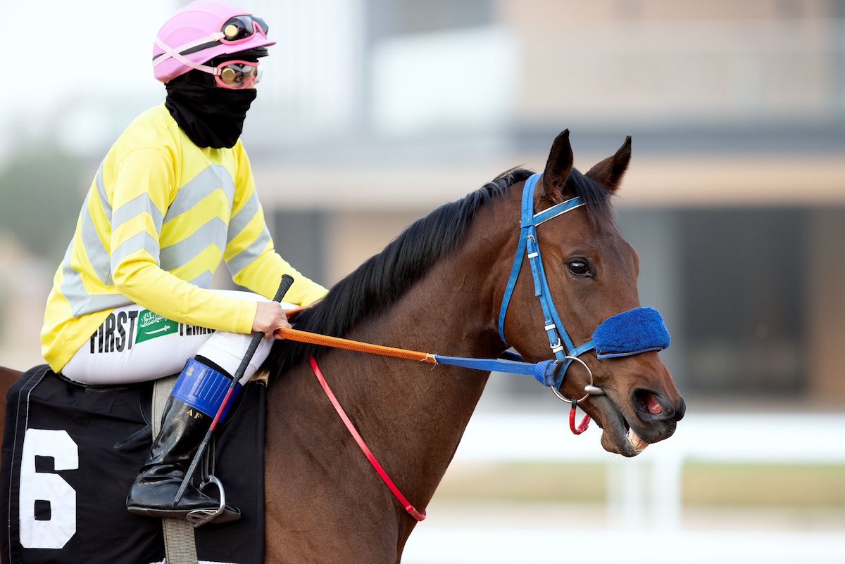 Amal bint Faisal: ground-breaking ride in Riyadh. Photo: Jockey Club of Saudi Arabia