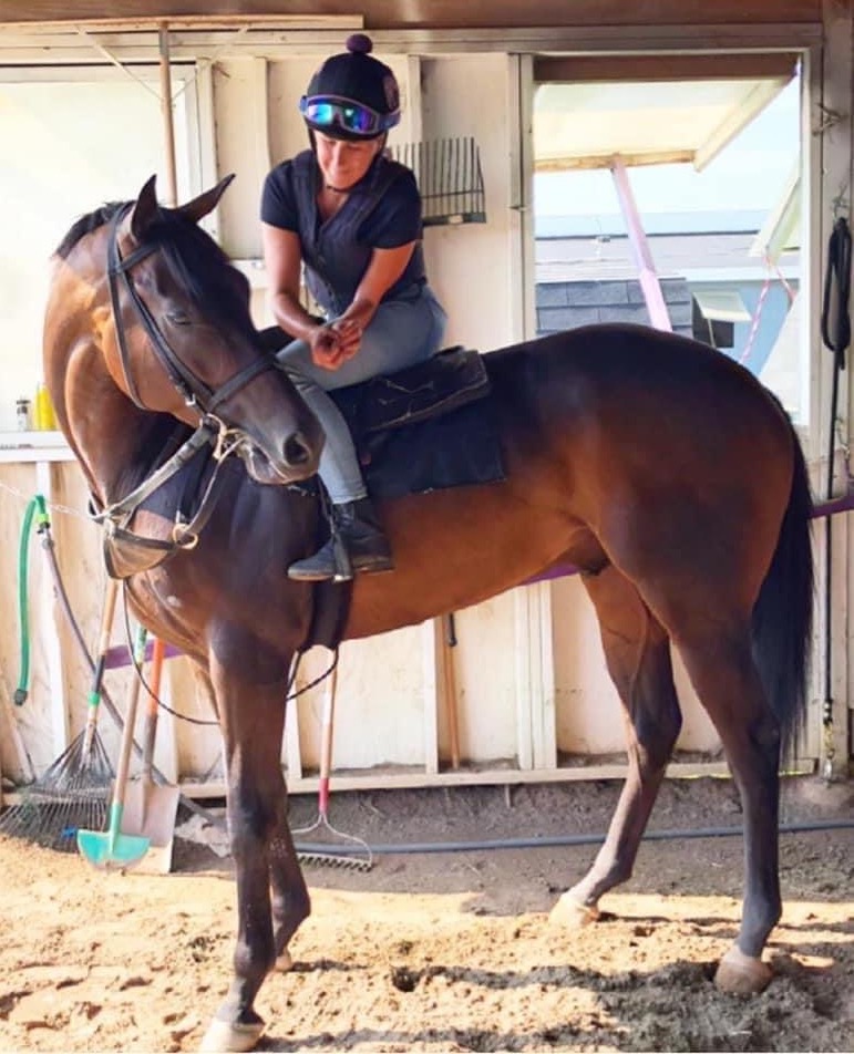 On horseback: Dana Saul at Finger Lakes. Photo supplied