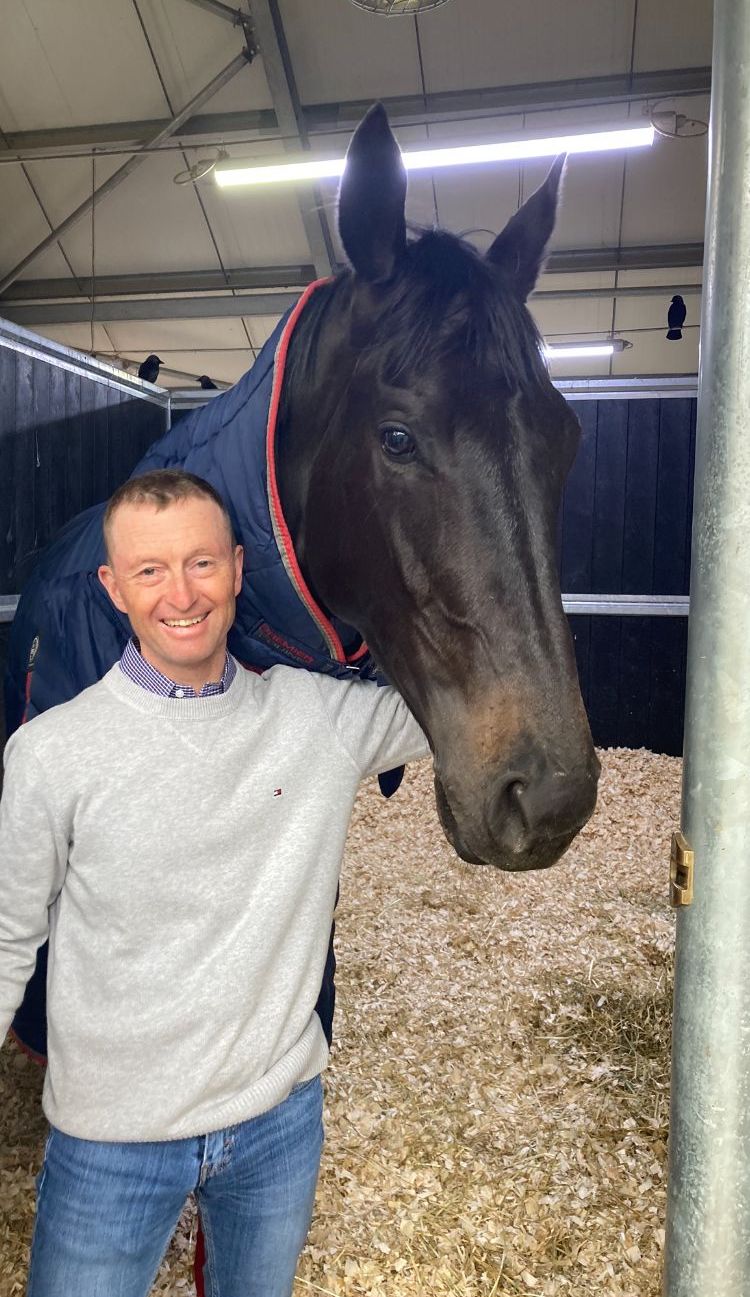 Greg Cheyne with Eastern Charm, aboard whom he enjoyed his first UK victory at Yarmouth. Photo supplied