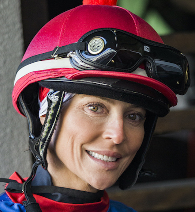 Chantal Sutherland: plans to ride at Monmouth Park delayed. Photo: Hodges Photography/Fair Grounds