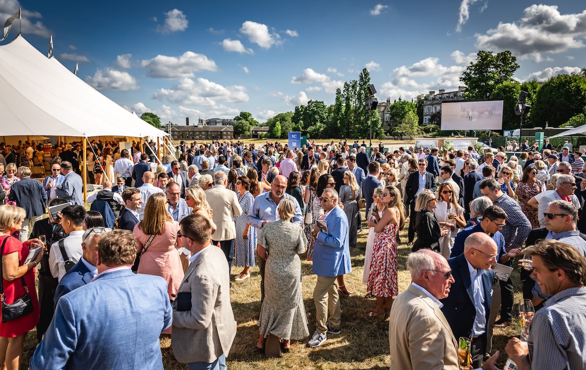 Gathering of the glitterati: high-society garden party meets the most boutique of bloodstock sales in the gardens of Kensington Palace. Photo: Sarah Farnsworth