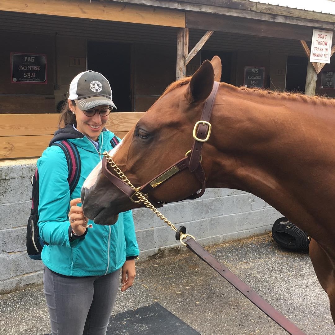 Love at first sight: Kenny and Natalie at the Fasig-Tipton two-year-old sale where he was purchased by Brilliant Racing. Photo supplied