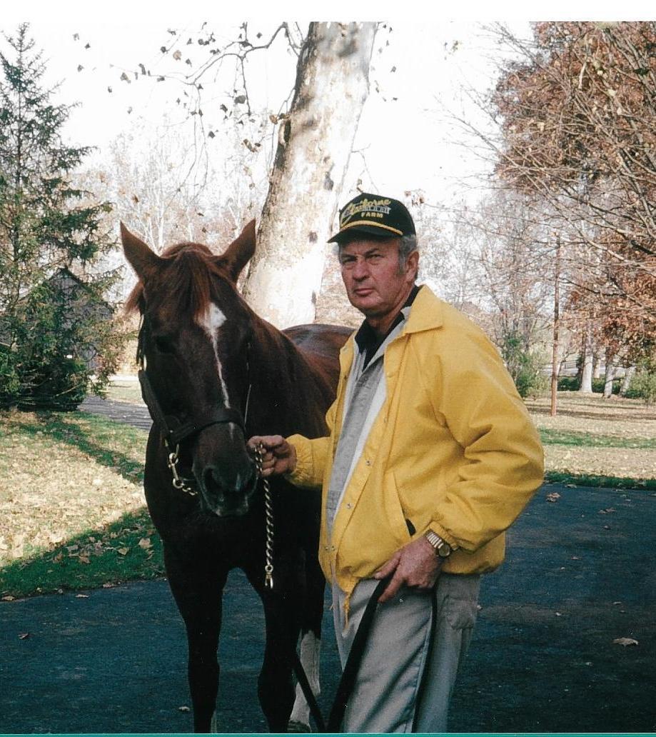 The author is granted a personal audience with Big Red, courtesy of groom Bobby Anderson. Photo: Michael Tanner