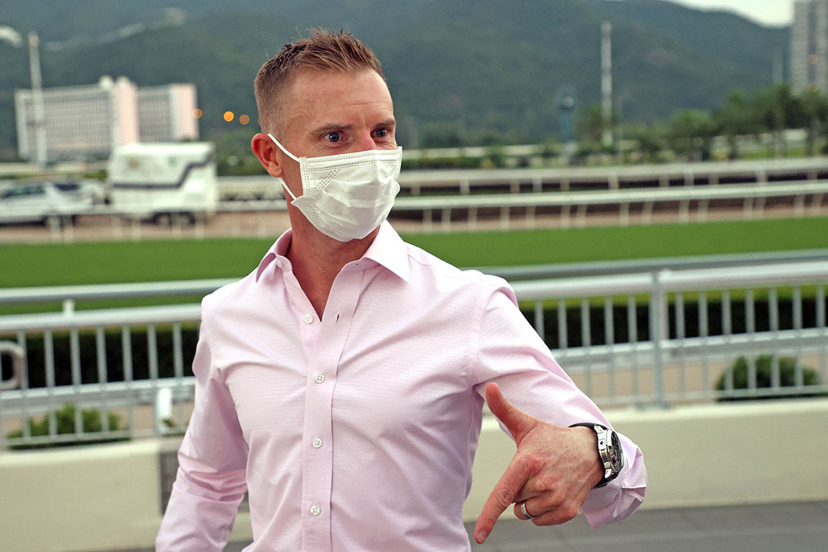 Masked up: Covid was an especially difficult time for the Hong Kong racing community amid stringent government quarantine restrictions. Photo: HKJC