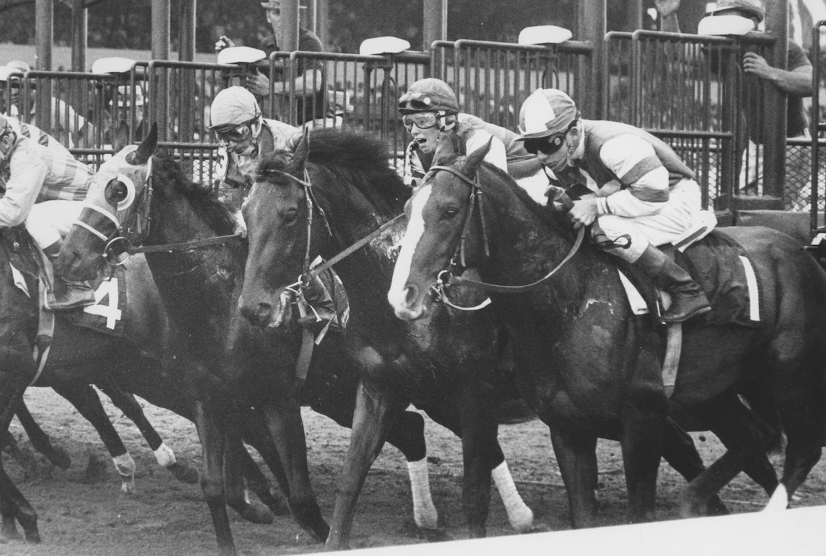 Diane Crump breaks from gate two on Bridle ’n Bit at Hialeah. Photo: Jim Raftery