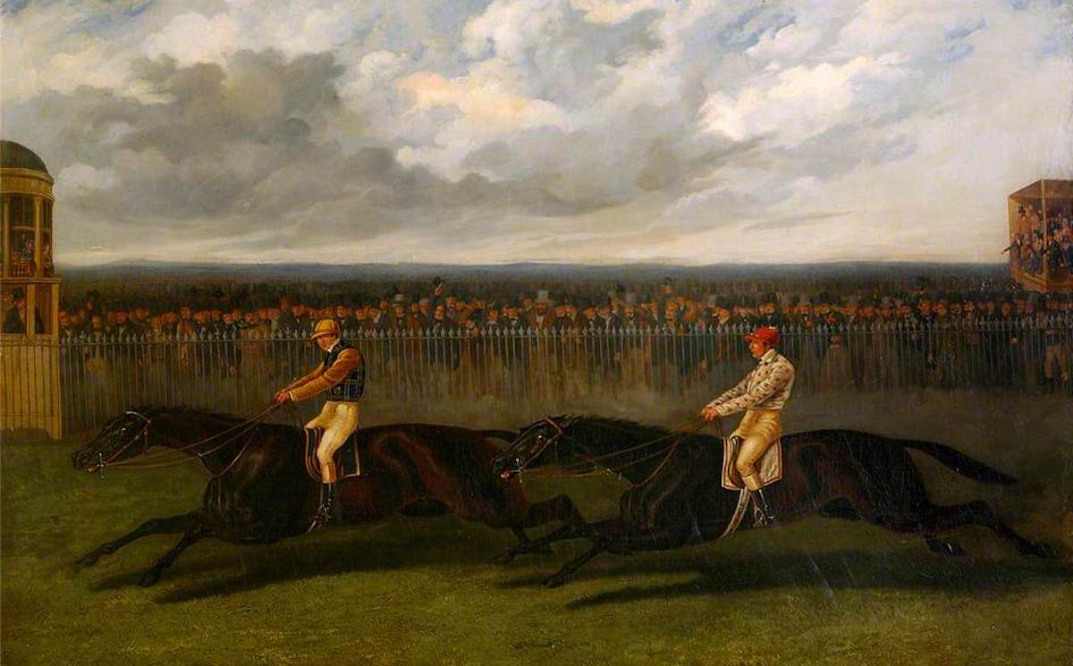 Herring’s famous depiction of the Great Match between Voltigeur and The Flying Dutchman. Photo: National Horseracing Museum