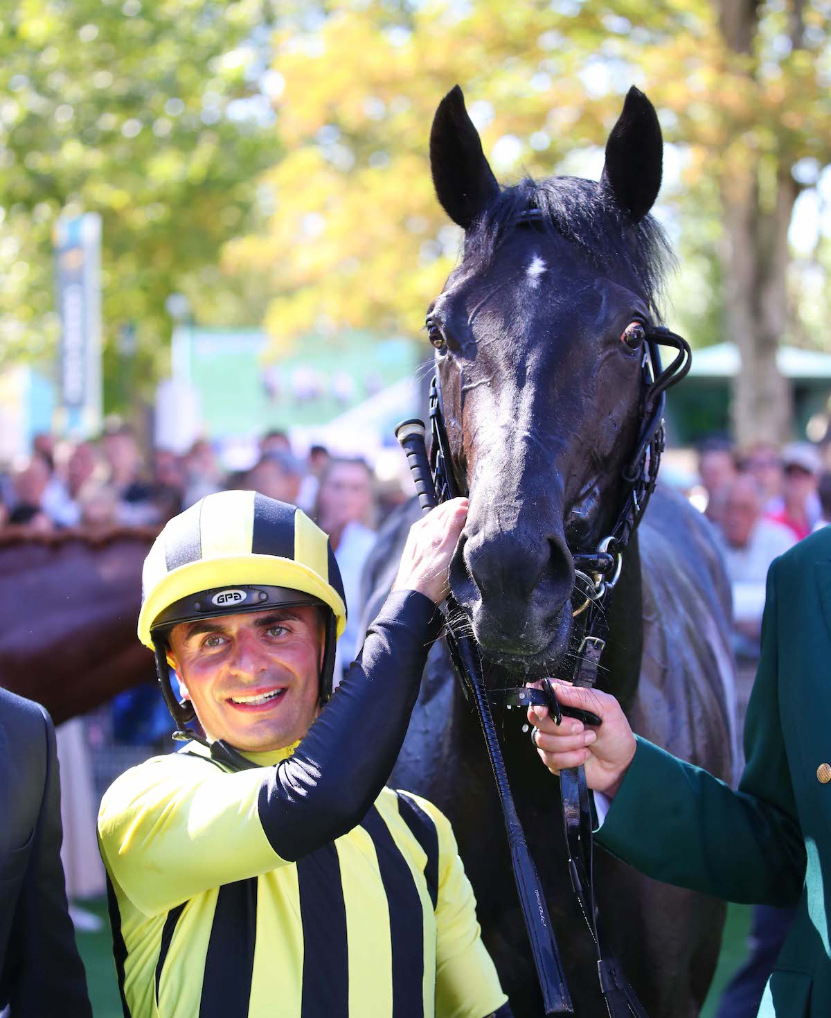 Vandeek and jockey Andrea Atzeni after winning the Prix Morny. Photo: Dyga / focusonracing.com