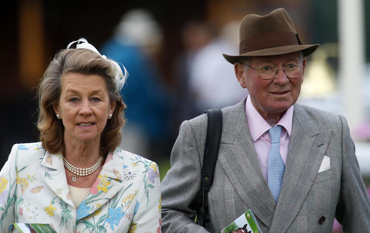 Barry Hills on the racecourse with wife Penny. Photo: Dan Abraham / focusonracing.com