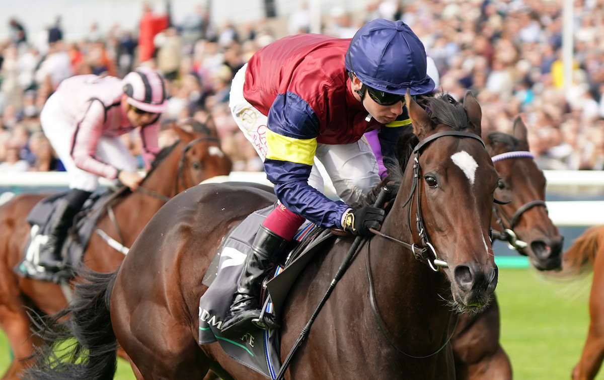 G1 triumph: Porta Fortuna (Oisin Murphy) wins the Cheveley Park Stakes. Photo: Tony Knapton / focusonracing.com